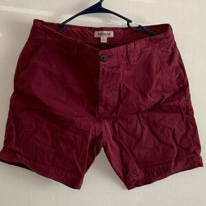 GOODTHREADS Burgundy Men Shorts
